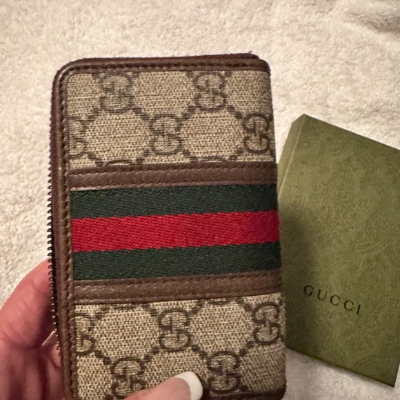 Gucci GG Supreme Ophidia Zip Around Card Case - Picture 4 of 7